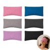 TUYUU 6 Pack Washable Cotton Eye Pillow Covers, Removable Zippered