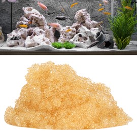 GLOGLOW Soft Water Resin, 500ML Reusable Fish Soft Water Resin Filter Media Aquarium Water Softener Pillow Ion Exchange Filter GH Reducer for Fish Aquarium