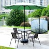 2Pcs Clear Standard Size Silicone Umbrella Hole Ring Plug and
