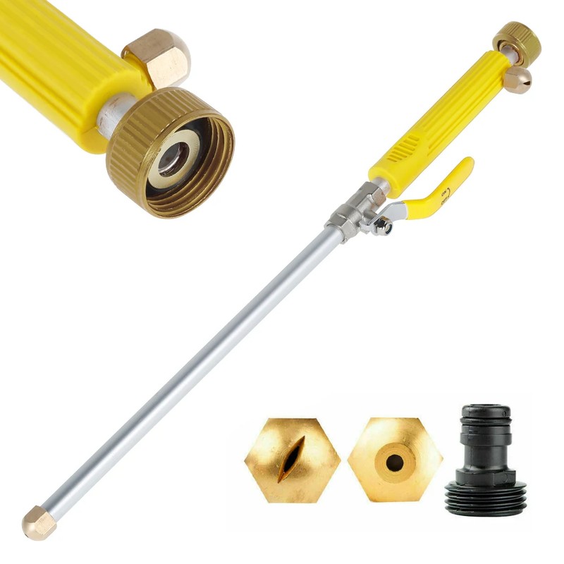 Garden Hose Spray Wand with Trigger, Fan and Jet Nozzle