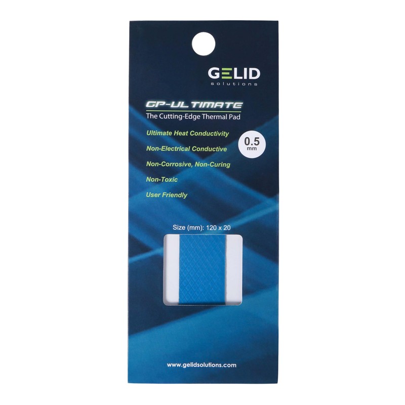 Gelid Solutions GP-Ultimate - Thermal Pad 120x20x0.5mm. Excellent Heat Conduction,