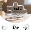 1PCS Puzzle Shaped Acrylic Plaques Daddy Birthday Gifts, Dad Gift