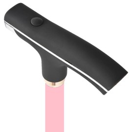 Glamified, Folding Cane with Led Light, Adjustable Canes and Walking Sticks for Arthritis Disabled and Elderly (Pink)