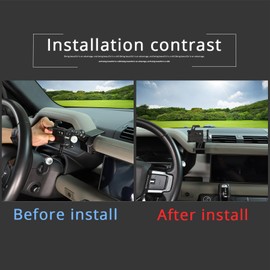 PIUGILH Car Phone Holder Compatible with Land Rover Defender 90 110 130 2020-2023 Accessories, Center Console Dash Board Phone Mount Holder(Model B High)