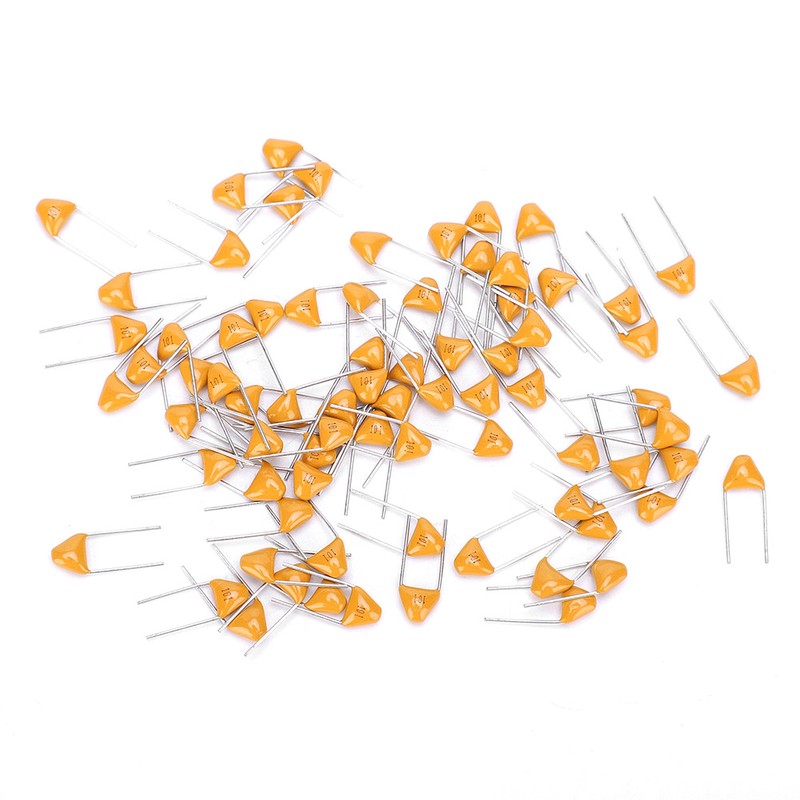 1000Pcs Monolithic Capacitor InLine Ceramic 100PF 5.08mm Lead Pitch DC50V