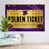 TOAOFY 10x8FT Golden Ticket Chocolate Backdrop Chocolate Factory Candy Ticket
