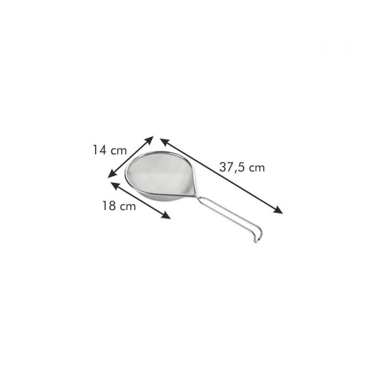 Tescoma Elongated Strainer 14X18 Cm Grandchef, Assorted, 14 x 18