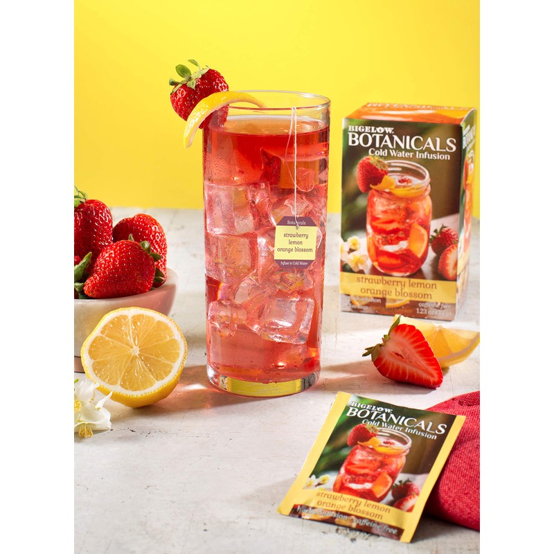 Bigelow Botanicals Cold Water Infusion Strawberry Lemon Orange Blossom Tea