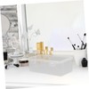 FUNOMOCYA 2pcs Medium Plastic Storage Box Set Office Classroom Container