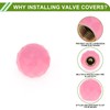 Tapones decorativos para válvula de neumático, estilo bola brillante, color