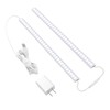 JUSJUBR Plug-in Under Cabinet Lighting, 2pcs 12 Inch Dimmable Closet