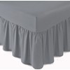Linen Home Extra Deep Frilled Fitted Valance Sheet Double Bed