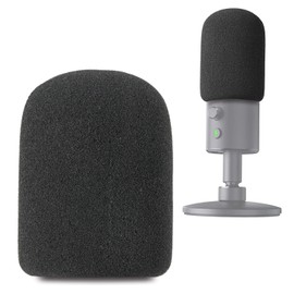 Razer Seiren X Foam Windscreen, Mic Pop Filter/Foam Wind Cover fits Razer Seiren X Cardioid Condenser Streaming Microphone by SUNMON