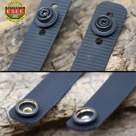 ESEE Horizontal & Scout Strap Carry Kits, Black, Strap Kit 2 (ESEE 3, 4, LS, Cencillo, AGK) 6.5 in