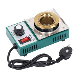 150W Round Solder Pot Stainless Steel Ti Plating Electronic Soldering Bath  AC 220‑240V