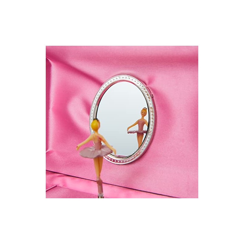 Goki 15545 Musikspieldose "Ballerina" Melodie Schwanensee, rosa