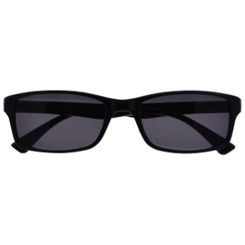 OPULIZE Black Reading Sunglasses UV400 Designer Style Mens Womens S92-1 +3.00