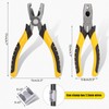 KHEARPSL 1800Pcs Wire Cage Clips and Pliers, Fencing Pliers Rabbit