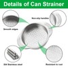 2 Pcs Metal Tuna Can Strainer, Stainless Steel Strainer, Food
