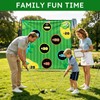 Battle Golf Chipping Game, 70"x70" Portable Chipping Mat, Indoor Outdoor