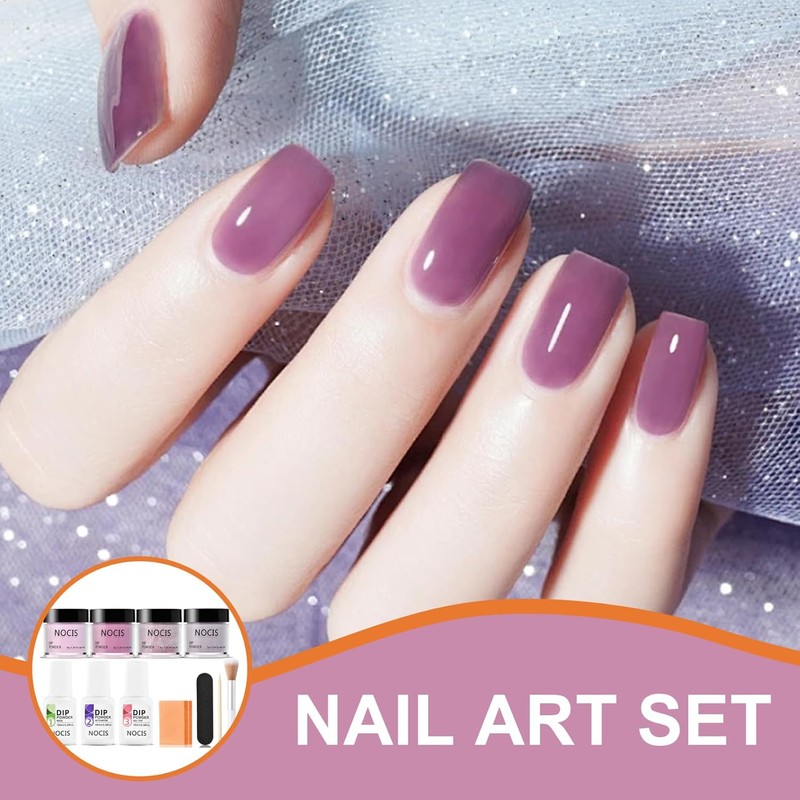 Kit de uñas en polvo de inmersión 4 colores –
