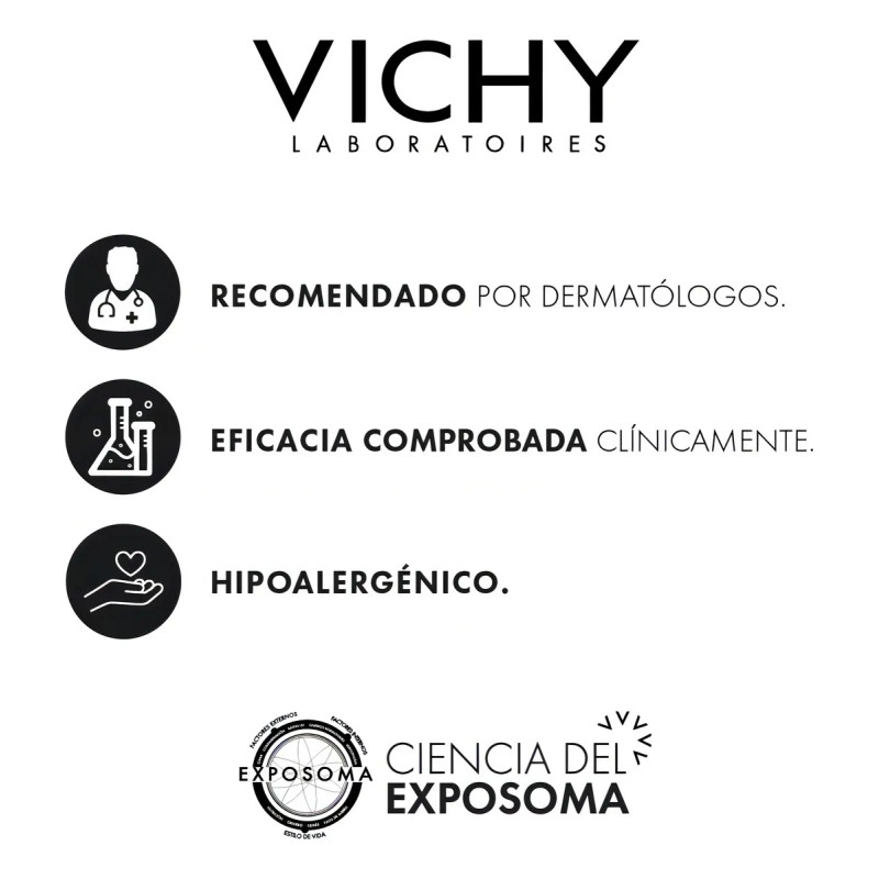 Shampoo Tratamiento Anticaspa en botella Vichy Dercos sin Parabenos Para