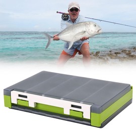 Fishing Lure Organizer - Trout Tackle Box With Dividers | Shock-Absorbing Bait Case Partition Space For Saltwater