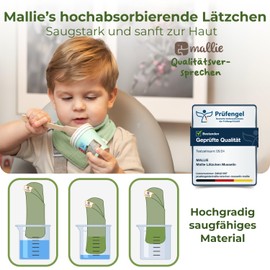 Mallie® Drool Bib Baby and Bandanas Baby, Set of 6 - Autumn Joy