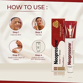 NEOPROSONE Crema Despigmentante Antimanchas con Alfa Arbutina y Aceite de Ricino, Corrector de Tono para Rostro, Axilas, Talones y Rodillas, 50ml