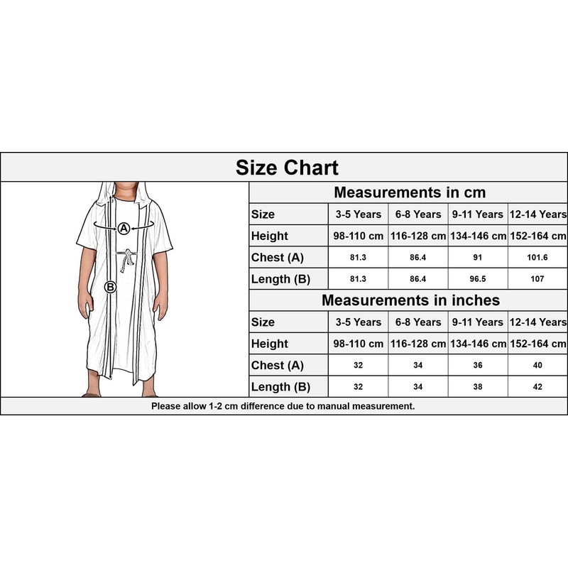 Kids Boys Xmas Nativity - Joseph Costume 3-5