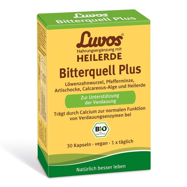 Luvos Bitterquell Plus Organic Dietary Supplement 30 Capsules