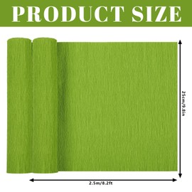 Whaline 8 Rolls St. Patrick's Day Crepe Paper Streamers 25 x 250cm 4 Colors Party Streamers Green Theme Crepe Paper Roll Decorative Craft Streamer for Gift Wrapping Paper Crafts Room Wall Decoration