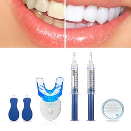 Glamza Ultimate Teeth Whitening Kit - Includes Teeth Whitening Tray, x2 10ml Gels, Teeth Whitening Strips & Activated Charcoal Teeth Whitening Powder