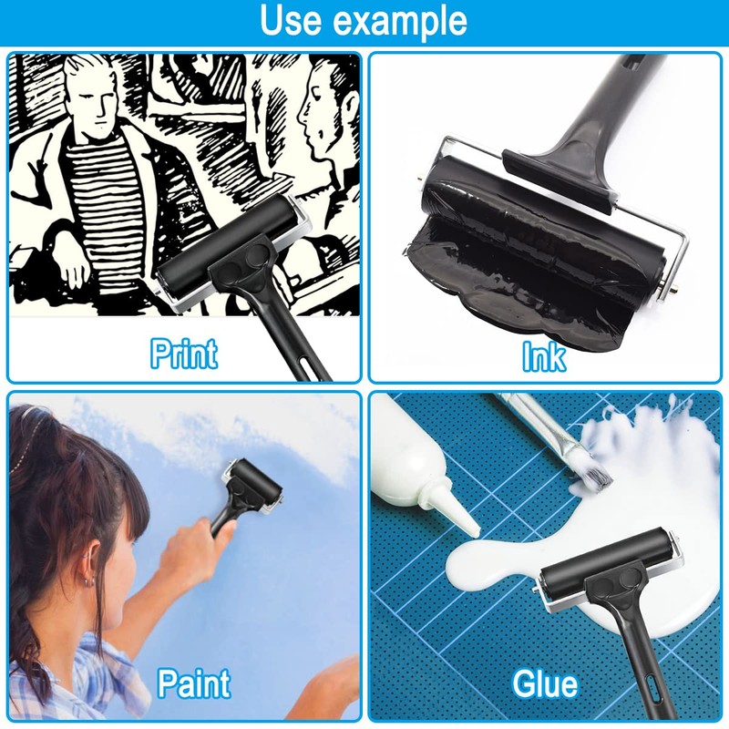 Rubber Roller, Ideal for Anti Skid Tape Construction Tools, Print,