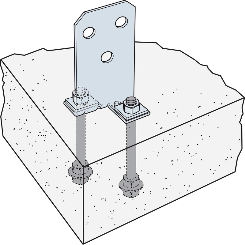 Simpson Strong-Tie CPT66Z CPTZ ZMAX Galvanized Concealed Post Base for