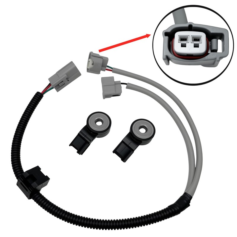 YCUPONE 2Pcs Knock Sensor and Harness Kit 89615-06010 Compatible with