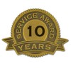 PinMart 10 Year of Service Award Lapel Pin