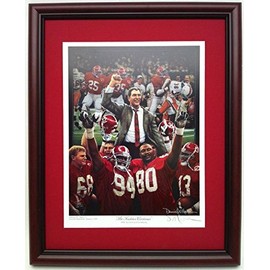 Alabama Football 1992 National Championship Framed Print The Tradition Continues by Daniel Moore