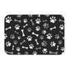 Jbofyee Dog Paws and Bones Bath Mat 24x16 Inch Non-Slip