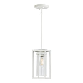 Ultralux Framework LED Mini Pendant Light - Adjustable Height Hanging Light Fixture with TRIAC Dimmable LED Bulb - Surface Mount LED Ceiling Light - Modern Kitchen Island Lighting (Brushed Gold)