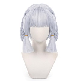 Ayaka Kamisato Ayaka Cosplay Wig, Haragami Genshin Wig, Heat Resistant Wig, School Festival, Cultural Festival, Disguise, Wig Net Included, Cosplay Accessory Cosplay Wig