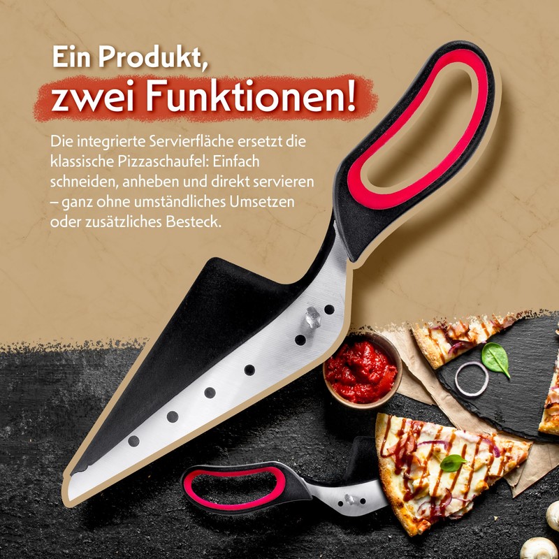 Pizza Lover Pizza Scissors Stainless Steel with Non-Slip Handle and