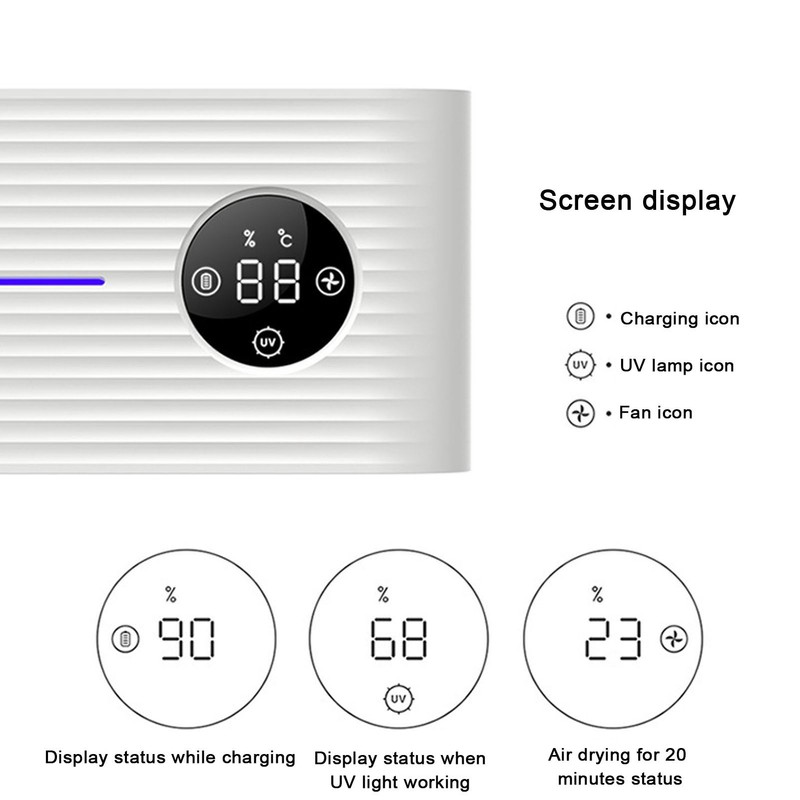 Electric Smart Toothbrush Holder UV Wall Toothbrush Bracket Fan Air