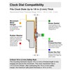 MXDFL Clock Mechanism Replacement, Quartz Movement with Hands and Motor