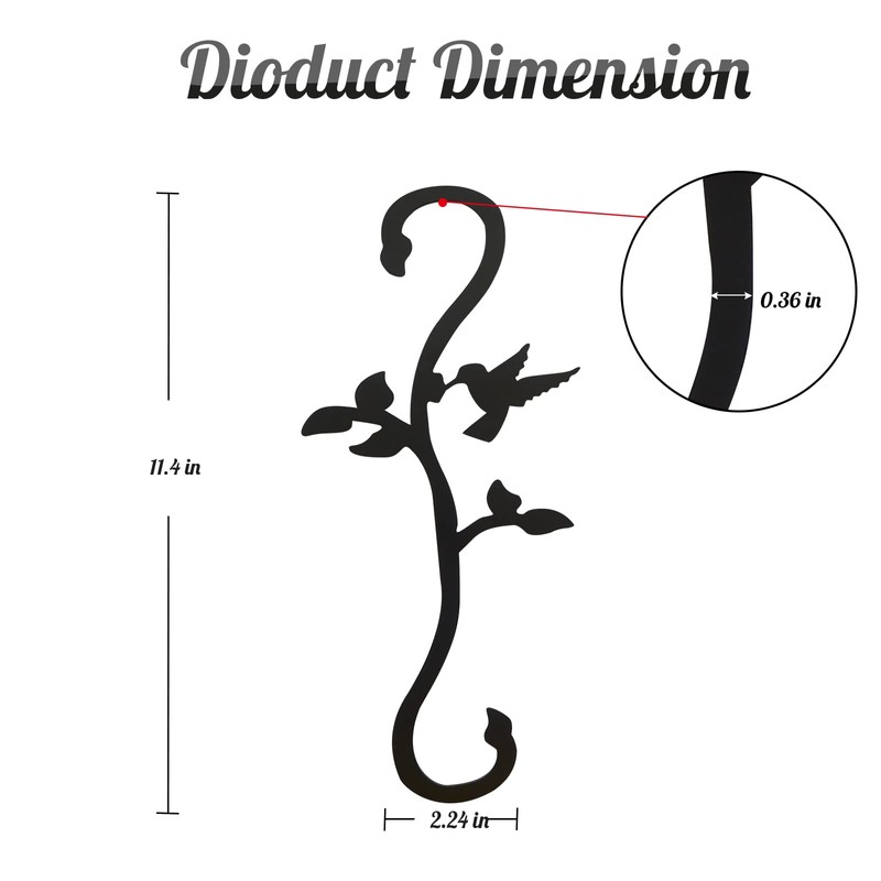 YILONGDA Hummingbird Bird Feeder Hanger Hooks for Outdoors Hanging, Shepherds
