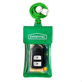 DRIPAC Waterproof Car Key FOB Case Waterproof Wallet Waterproof Holder Pouch For Key ID Badge Credit Card Money（Green）