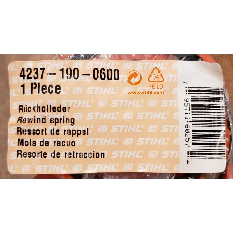 STIHL NEW Genuine STIHL Starter Rewind Spring BG86 BG56 HS46