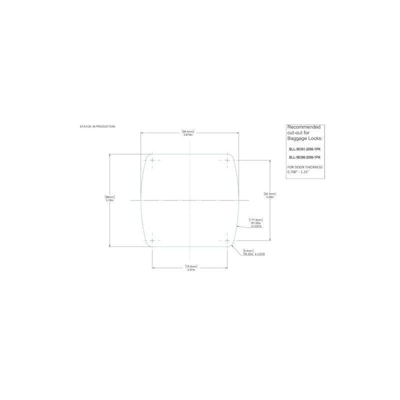 Creative Products Group BLL-50301-2006-1PK Global Versa PRO Baggage Slam Latch