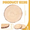 FSWCCK 2 Pack Nature Unfinished Round Wood Slices, 8-9 Inches
