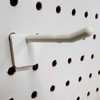 2" Plastic Economy Peg Hooks for Slatwall and Pegboard, Off-White